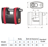 SBNE10 - 10mm Sliding Bolt - CEN3